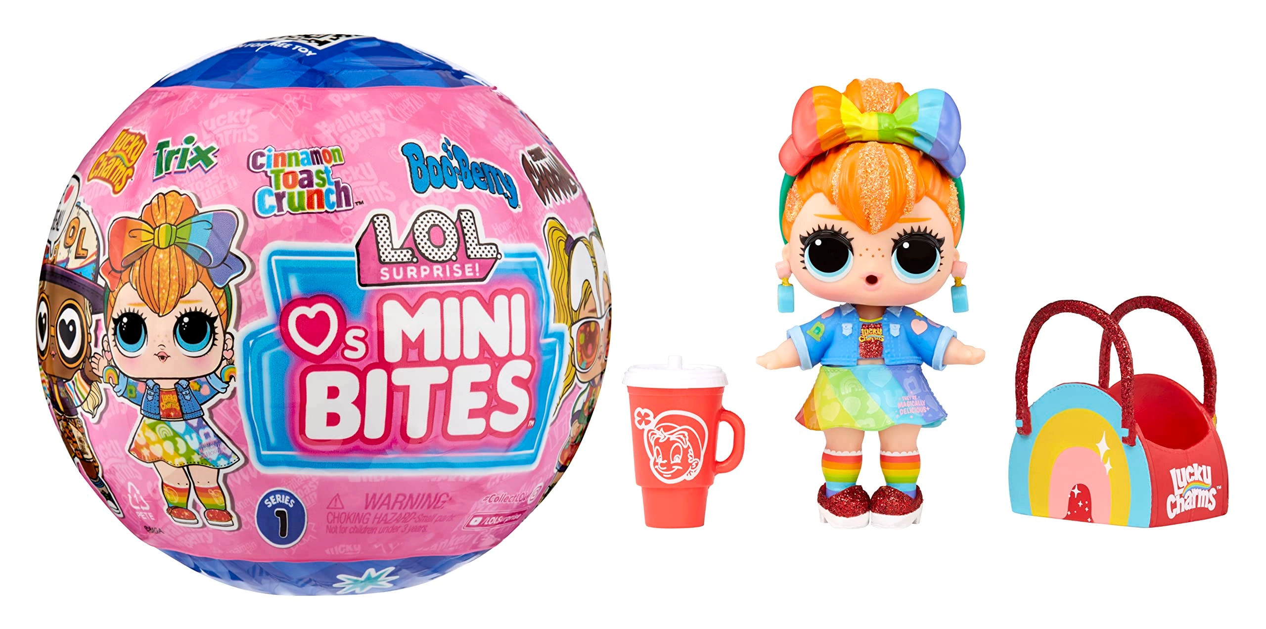 MGA Entertainment Loves Mini Bites Cereal Doll - 7 Surprises Multicolor Ages 4+