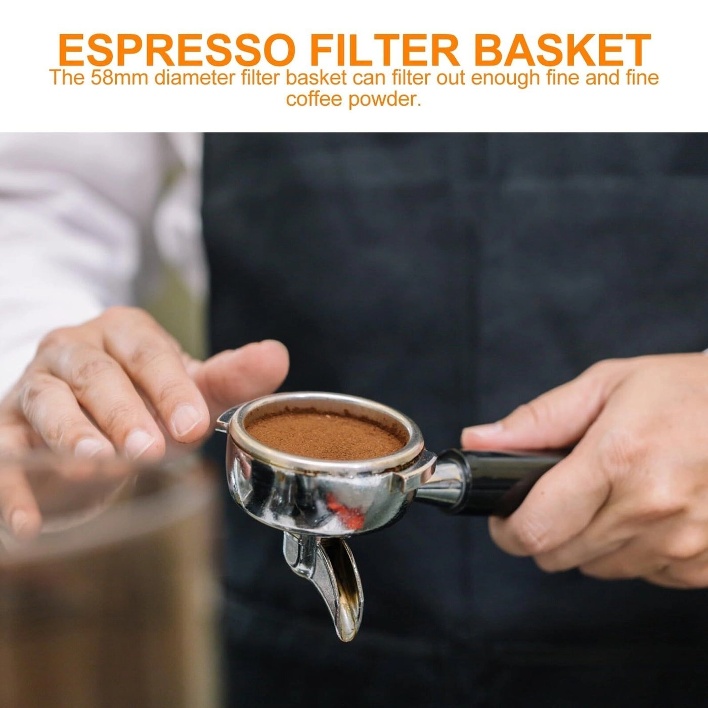 Double Espresso Filter Basket - 58mm Stainless Steel
