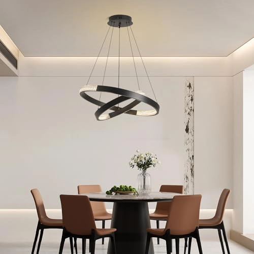 Double Ring Chandelier - Dimmable