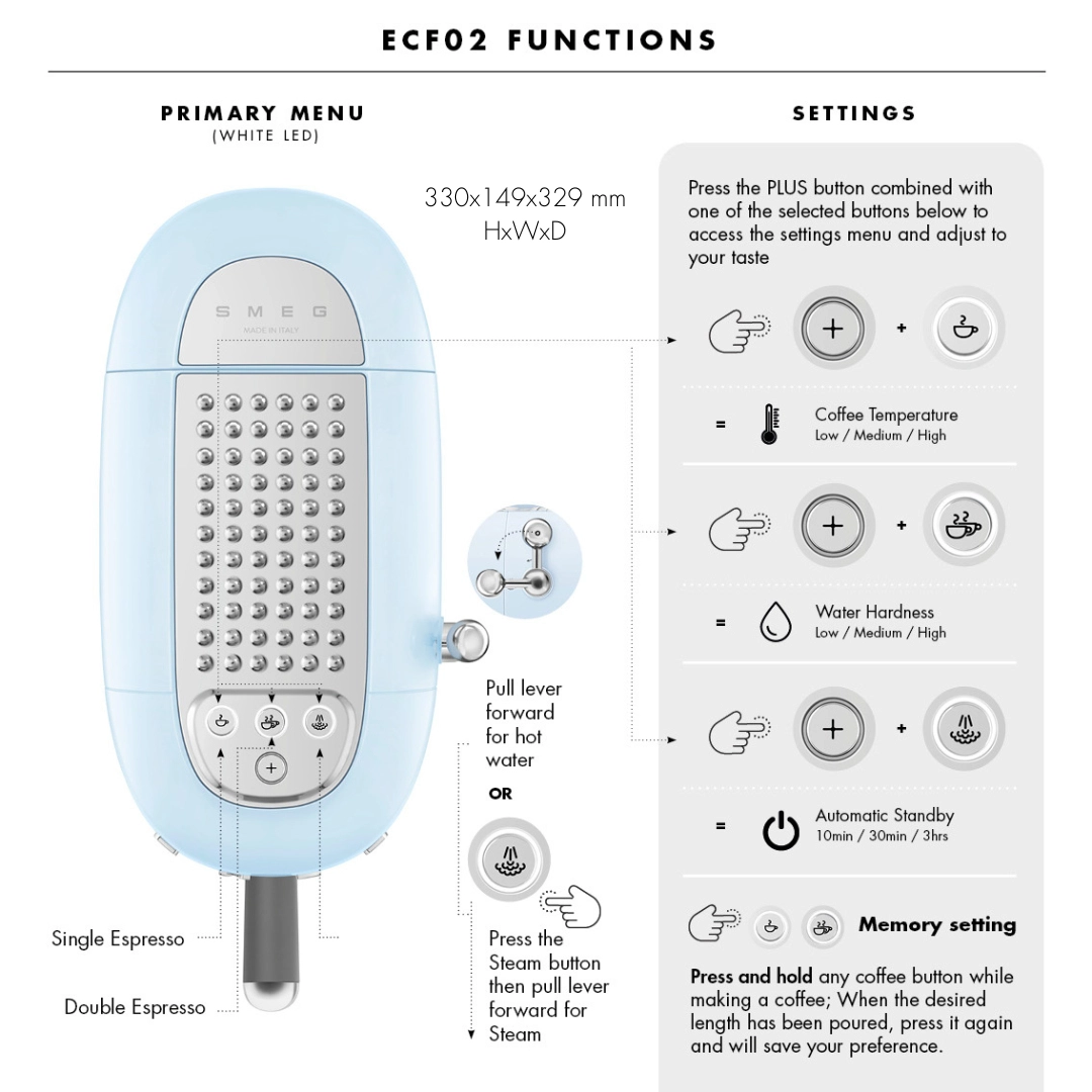 50s Style Espresso Machine ECF02