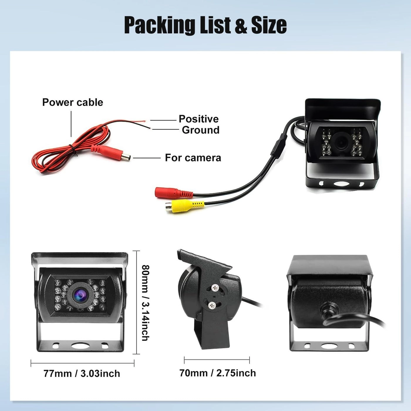 Truck Backup Camera - Night Vision RCA 648 X 488 pixels