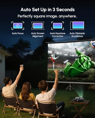Google TV Projector 2200 ANSI Lumens 3840 x 2160 Pixels