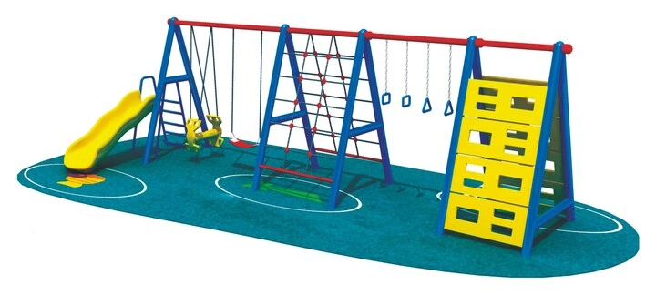 Multi Purpose Kids Outdoor Playing Equipments - 770x320x280cm 2+ Years