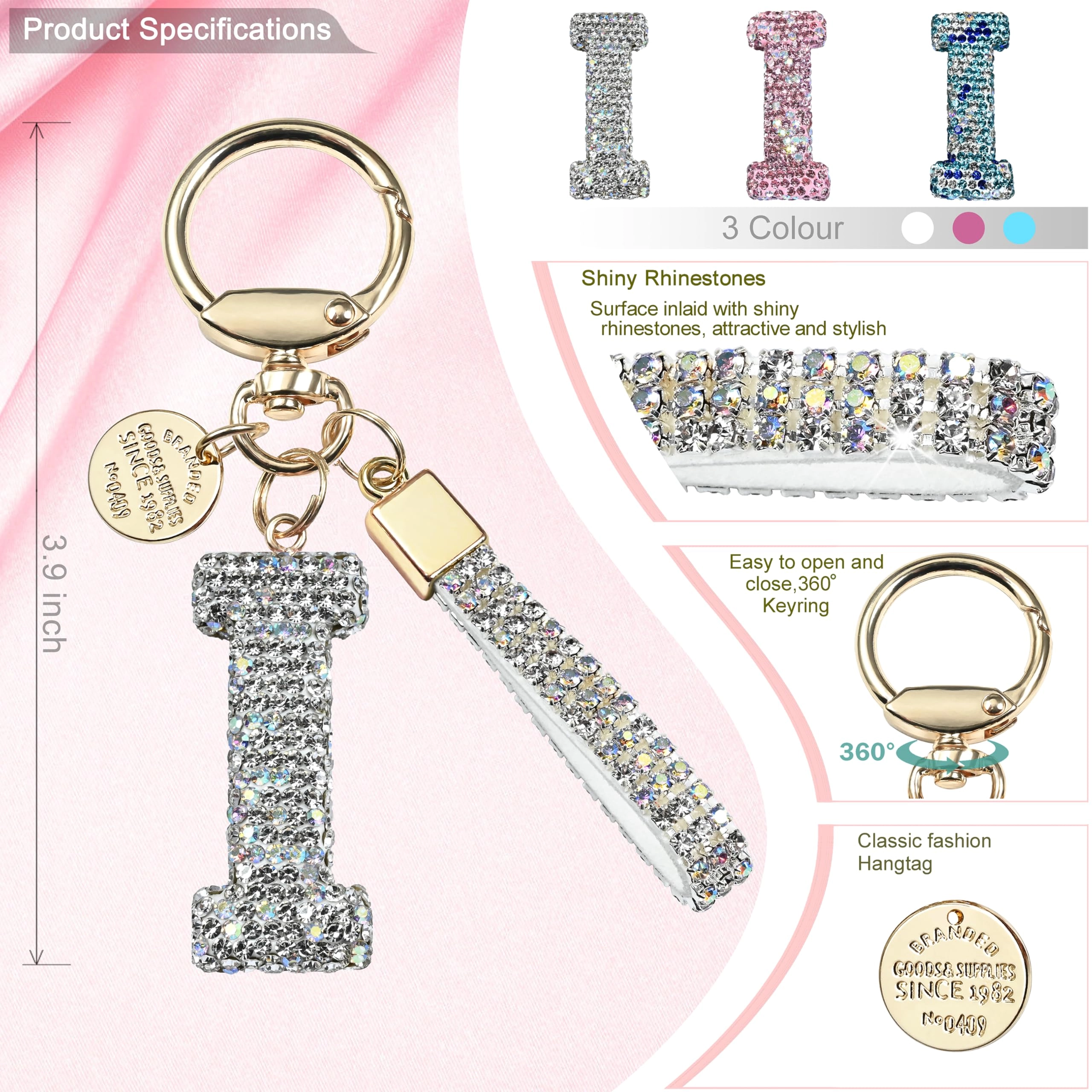 Initial Letter Keychain - Letter