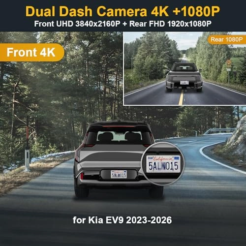 4K Dual Dash Cam - Front 2160P Rear 1080P