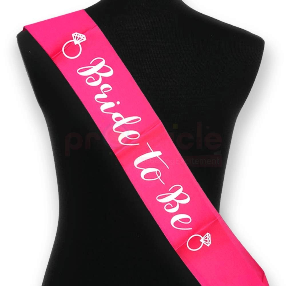 Silk Sash + Rose Gold Balloon - Pack of 1 Bachelorette