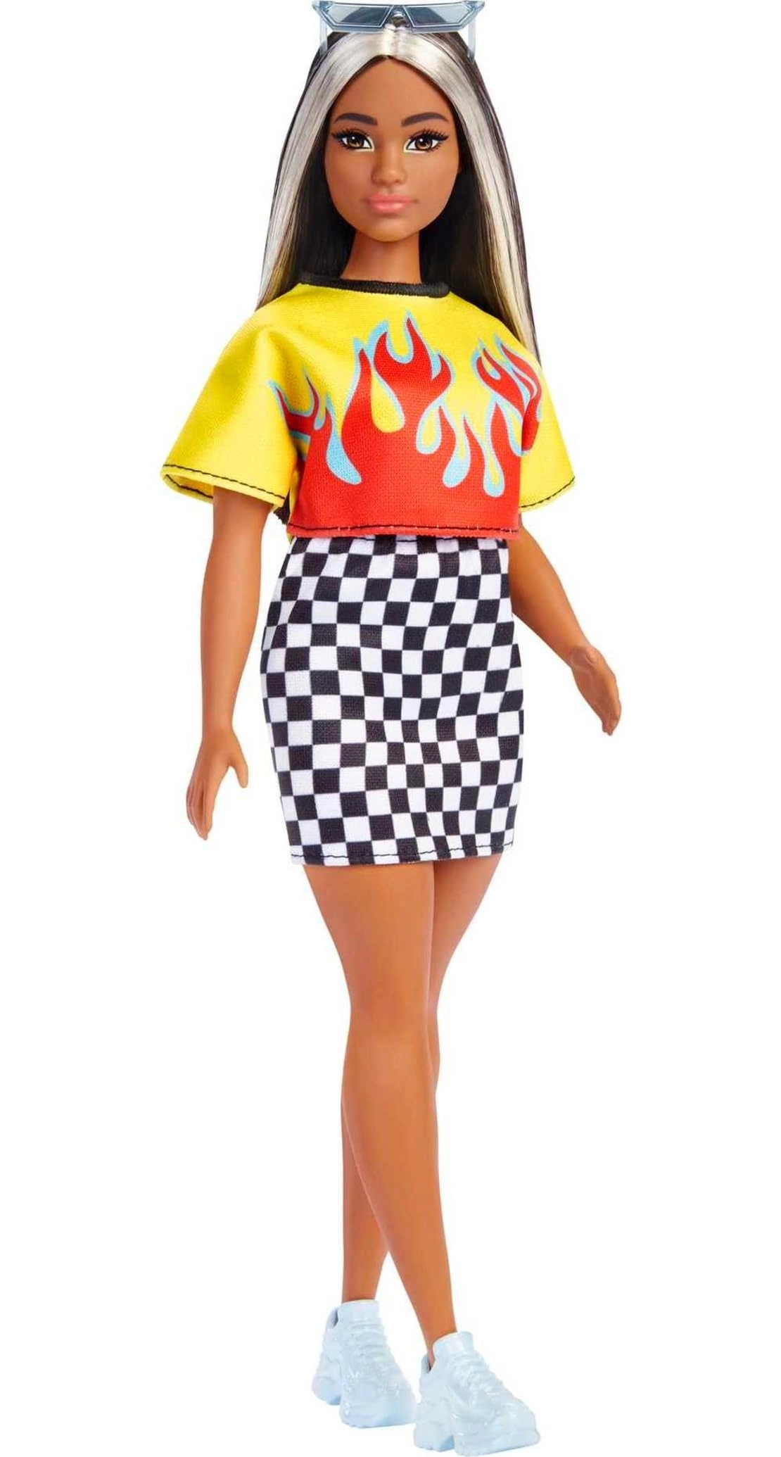 Mattel Barbie Fashionistas - Curvy Long Highlighted Hair Ages 3+