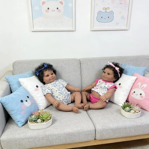 Reborn Baby Doll - Twins 20 inch Vinyl Girl Ages 3+