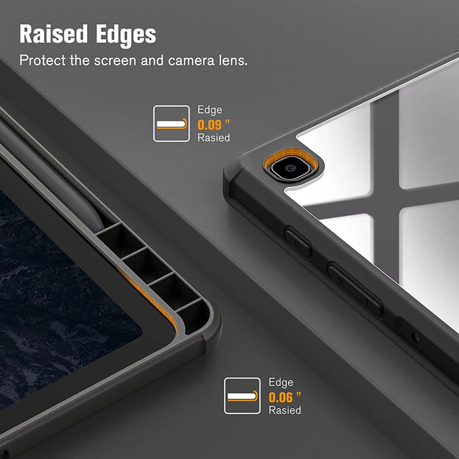 Magnetic Case with Screen Protector for Samsung Galaxy Tab S6 Lite 10.4-inch