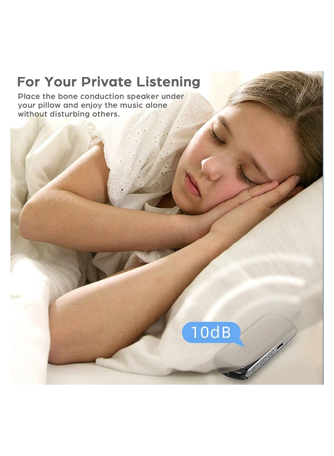 Pillow Speaker Bone Conduction Stereo Wireless Headphone