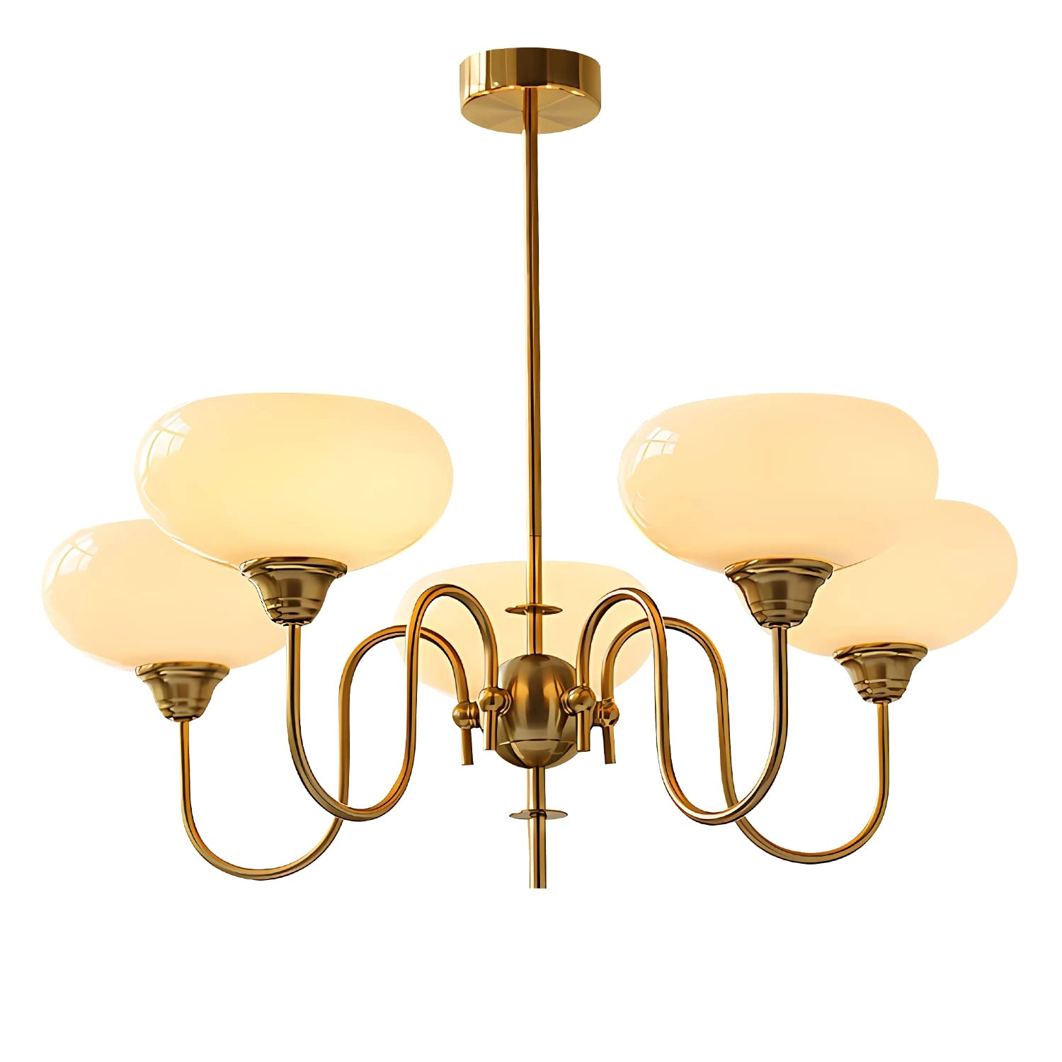 BOKT Gold Vintage Chandelier - Not Dimmable