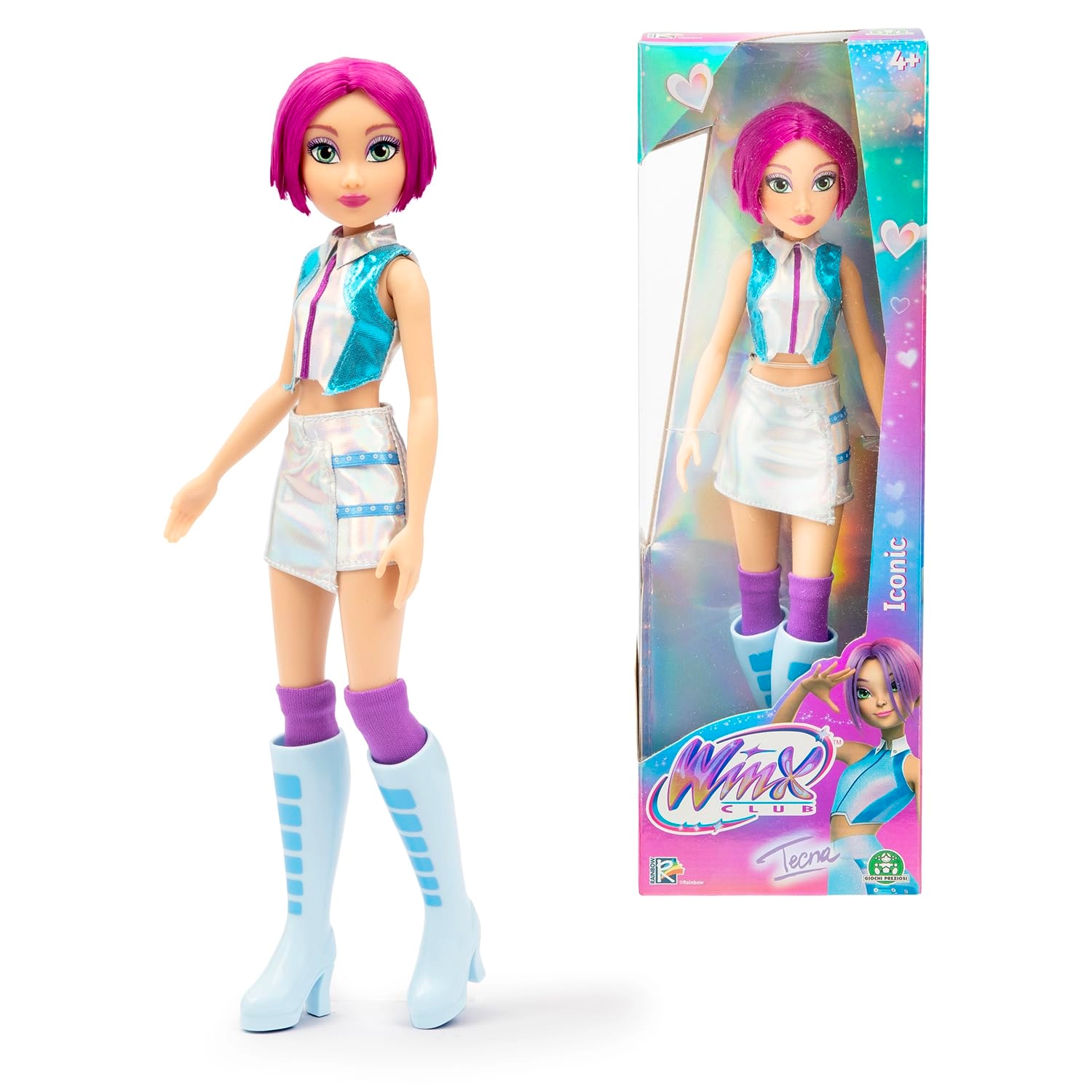 Giochi Preziosi Tecna Fashion Doll - 27cm Purple Bob Silver Skirt Ages 4+