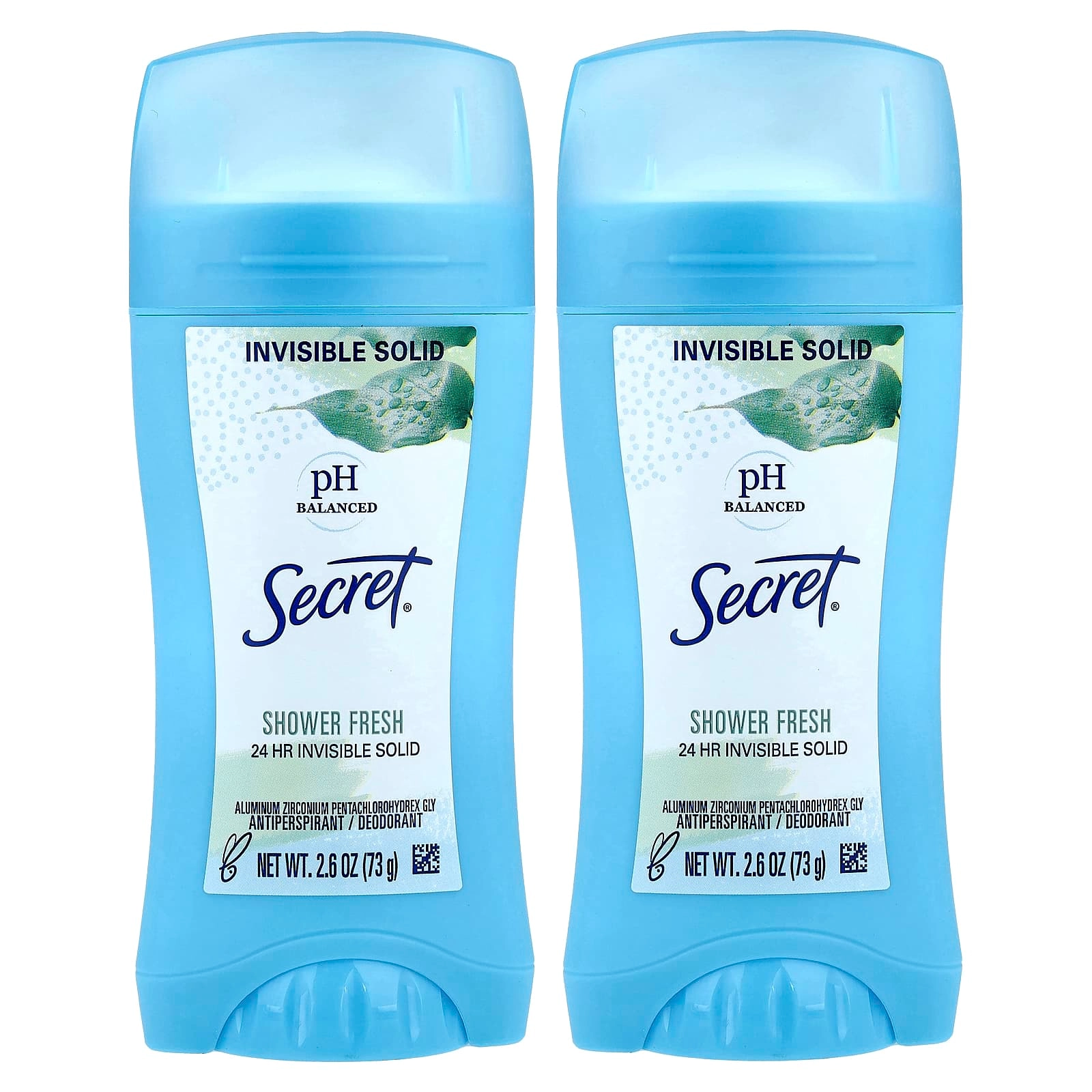 pH Balanced Antiperspirant/Deodorant - Shower Fresh 73 g Twin Pack