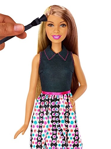 Rainbow Sparkle Hair Doll - 7.5 inches hair Sparkle Gel Comb Ages 5+