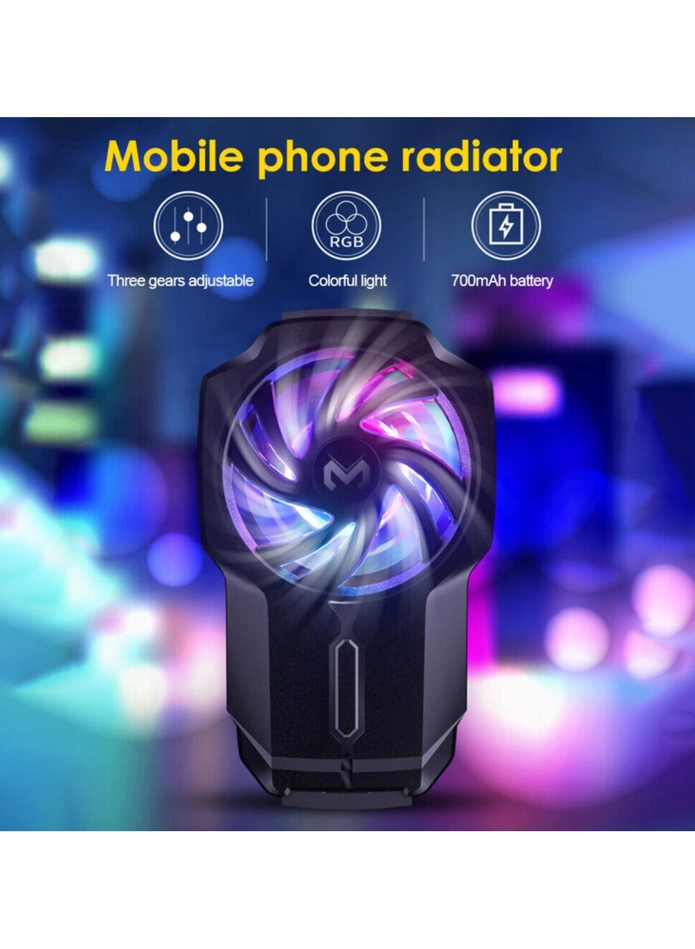 DL22 - Mobile Phone Cooler RGB USB-Powered