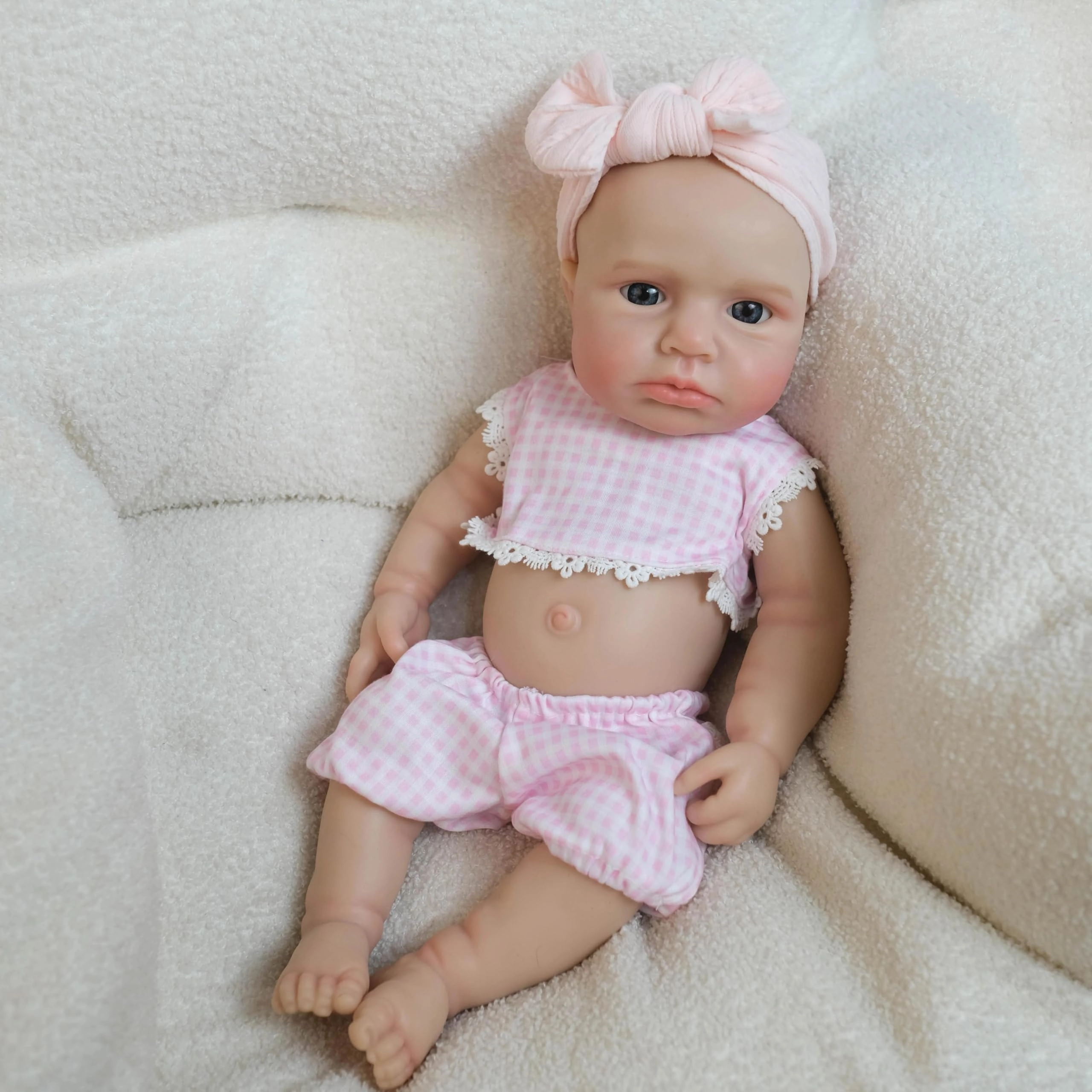 LouLou Reborn Baby Doll - 18 inch Full Silicone Ages 3+