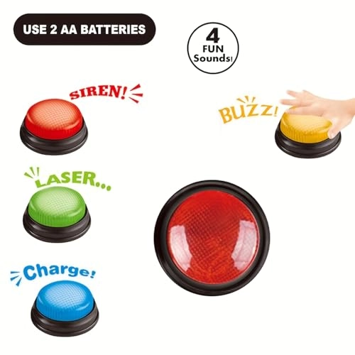 Answer Buzzer - English 14 years and up 4 Pack