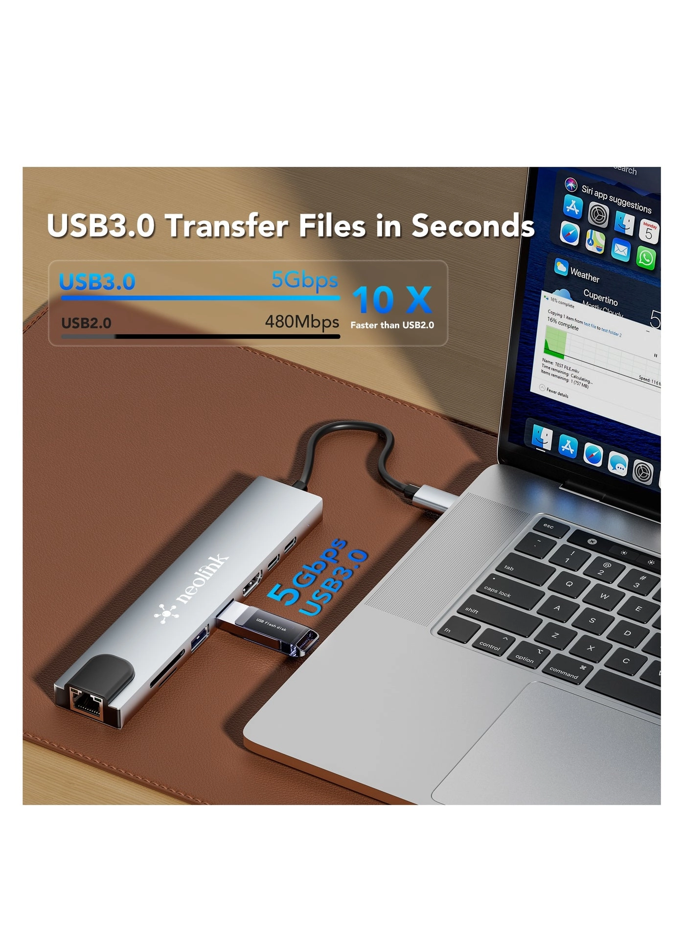 USB C Hub - MacBook Pro/Air and Type C Windows Laptop