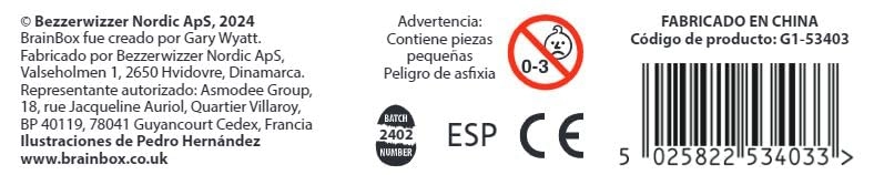 BrainBox Pocket Relevant Characters - Card Game (Spanish)