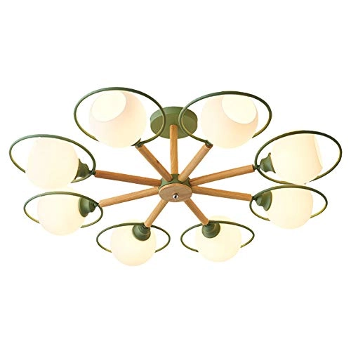 Farmhouse Wood Oak Chandelier