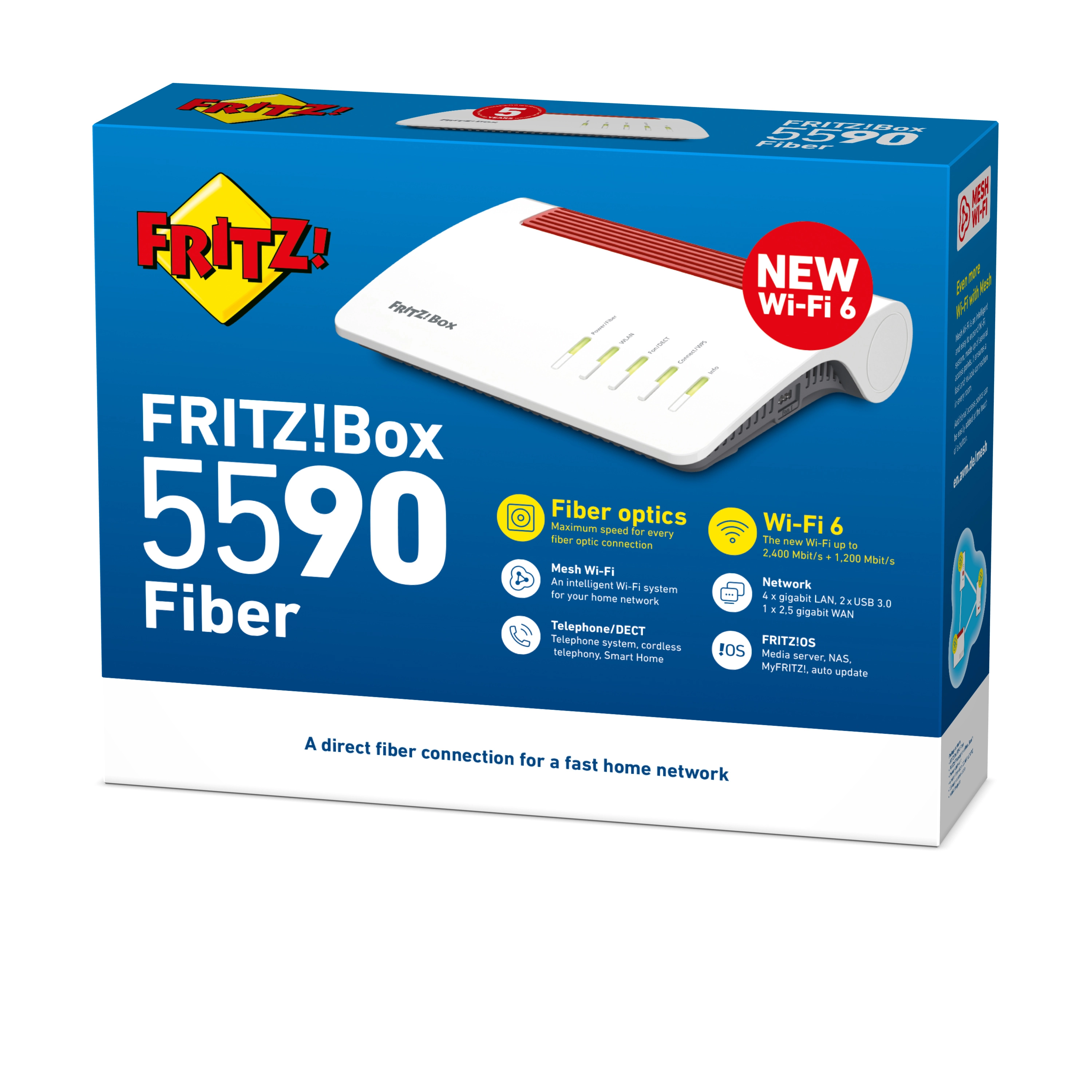 FRITZ!Box 4050 - 2400 Mbps Wi-Fi 6 <topwi-fistandard>, <wlandatatransferratemax>