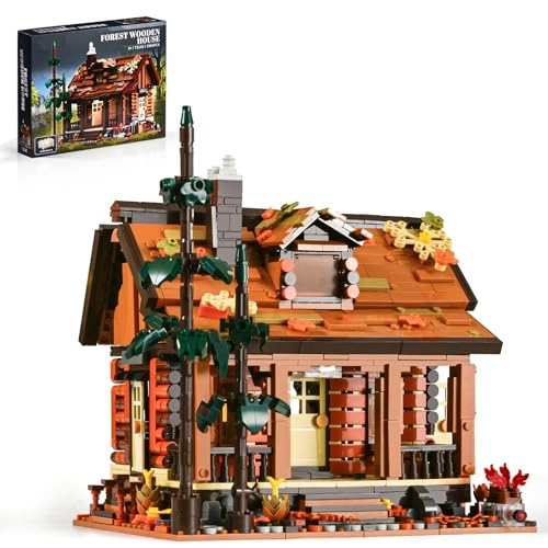 Wood Cabin Building Blocks - 1969pcs