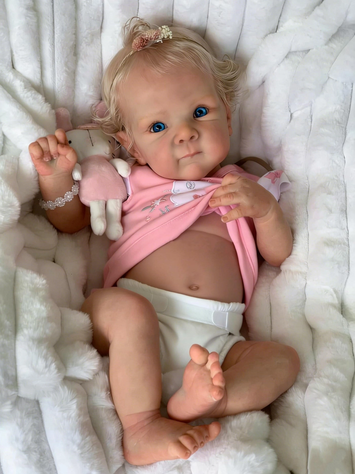 Reborn Baby Doll - 18 Inch Silicone Girl Ages 3+