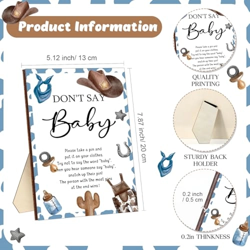 Don't Say Baby - 51 Pcs Baby Shower