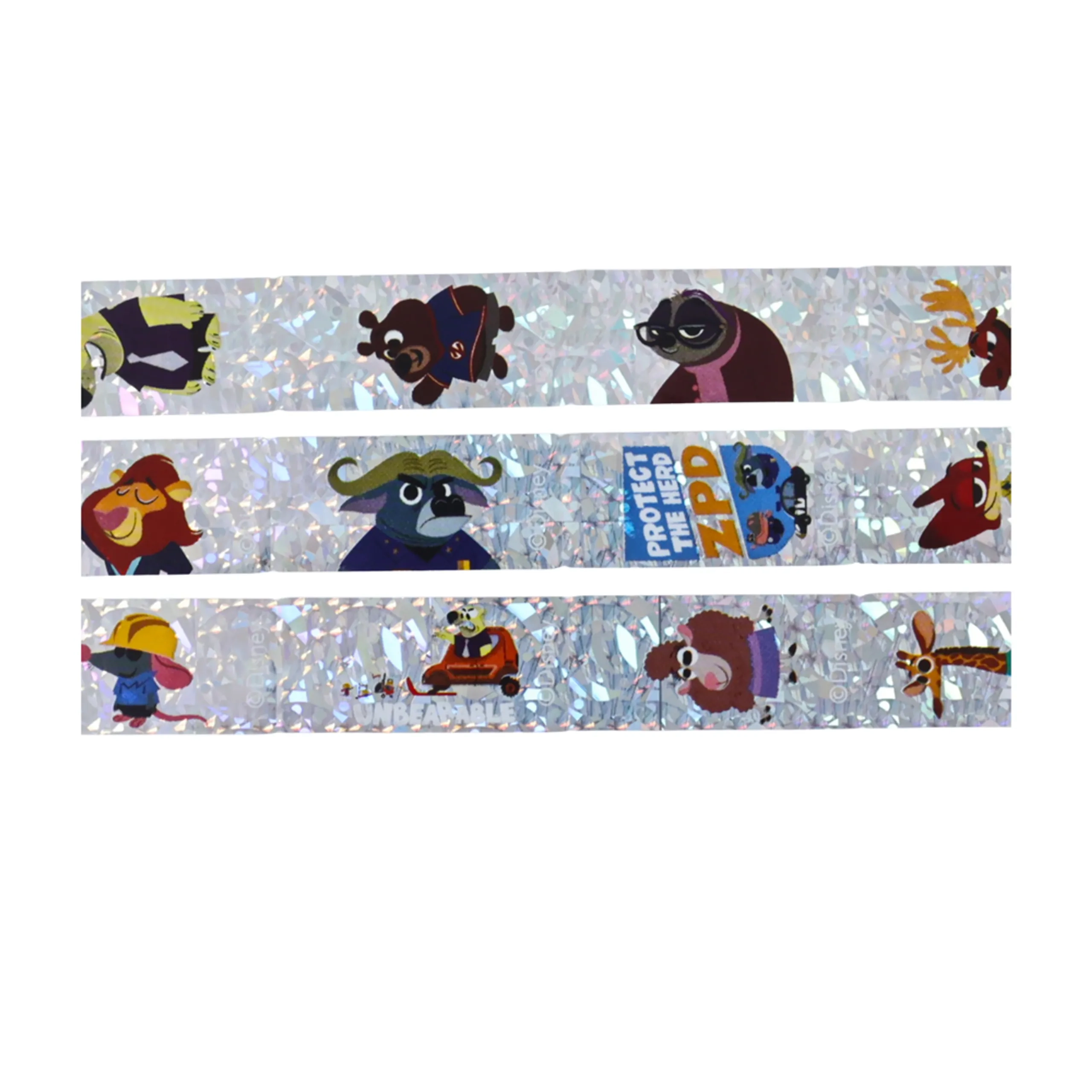 Holographic Sticker Bead Bracelet Set - Zootopia - 6+ years 110 pcs