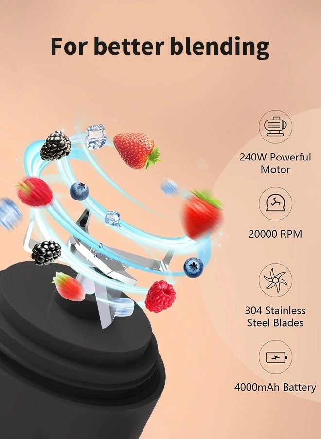 Portable Blender - Rechargeable Mini Electric Juicer