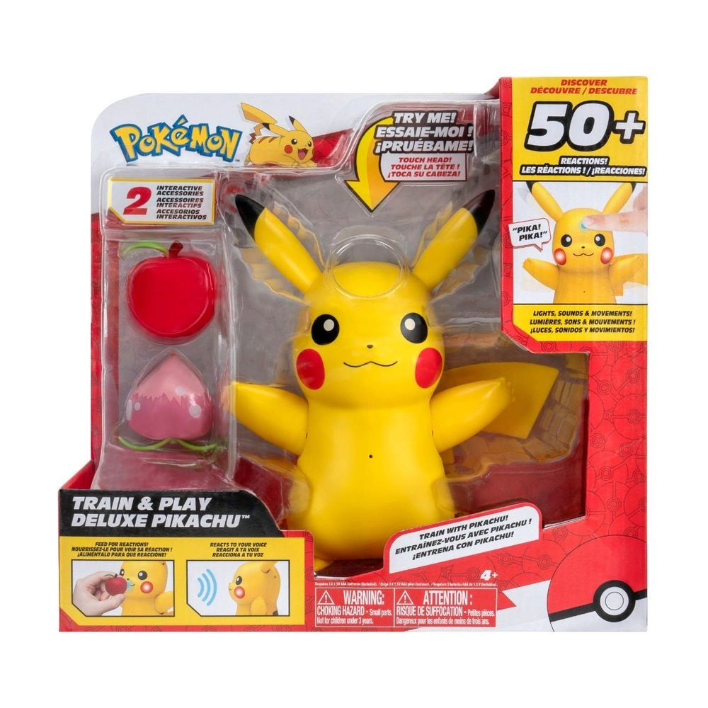 Jazwares Pokemon Train And Play Deluxe - Pikachu