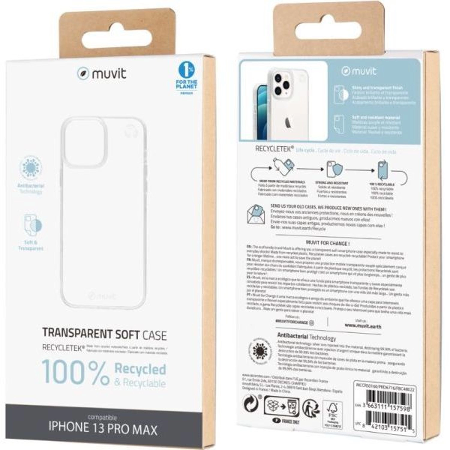 Recycletek Soft Case for iPhone 13 Pro Max