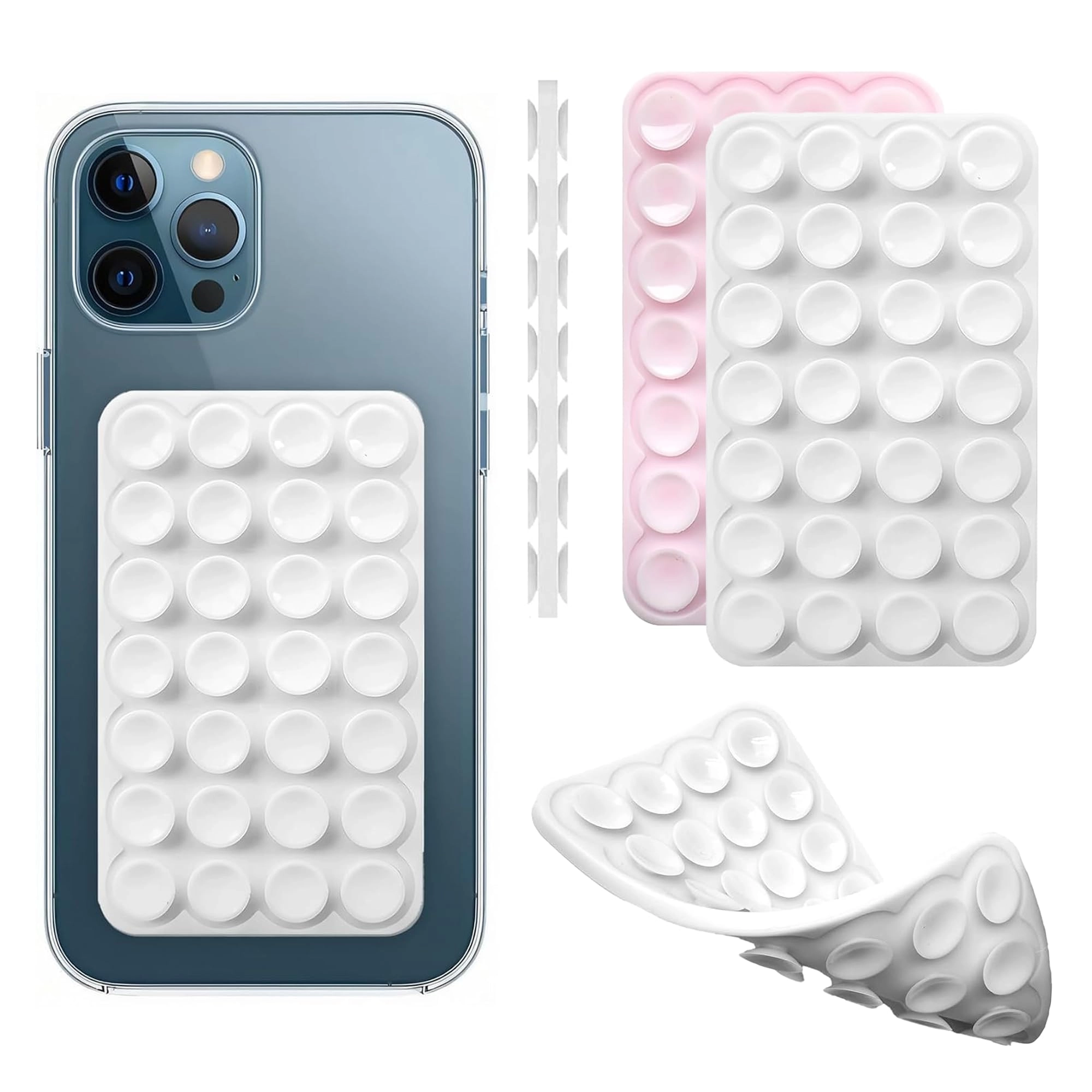 DreamsLink Silicone Double-Sided Suction Phone Grip Detachable Mount