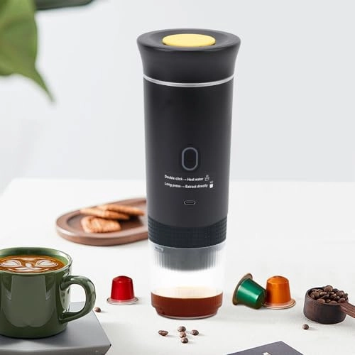 Portable Capsules Coffee Maker - 120mL ground coffee or capsules