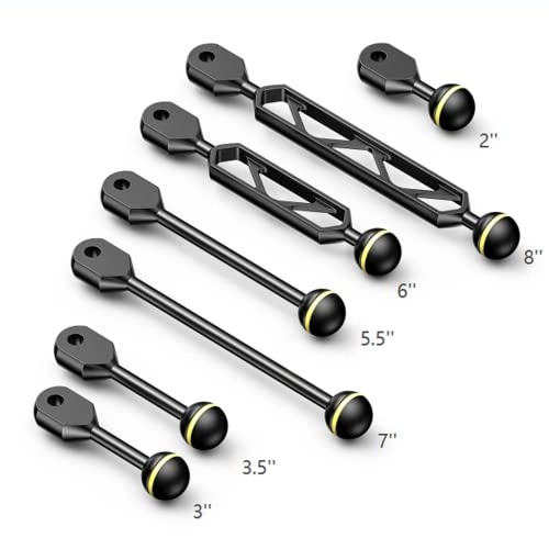 YS Head Adapter Arm - 1" Ball 2"/5.1cm Aluminum Alloy