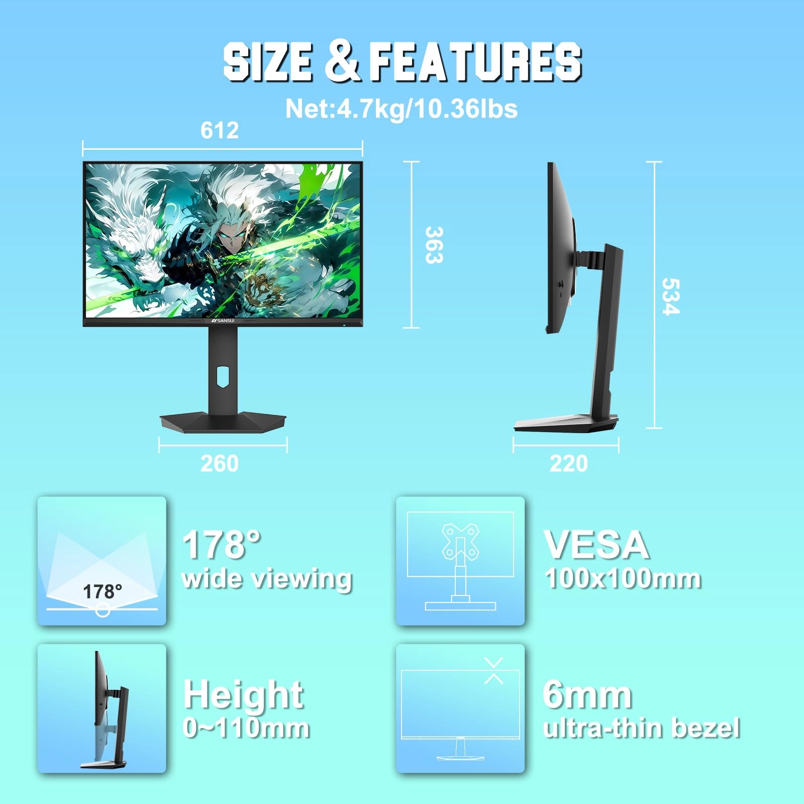 ES-G27F6Q Pro - 27 Inch 2560 x 1440P