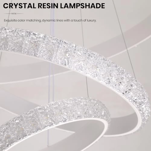 Modern LED Chandelier - 3000K-6000K Dimmable