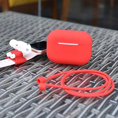 Case for AirPods Pro - Wireless Charging + Hook + Anti-lost Rope
