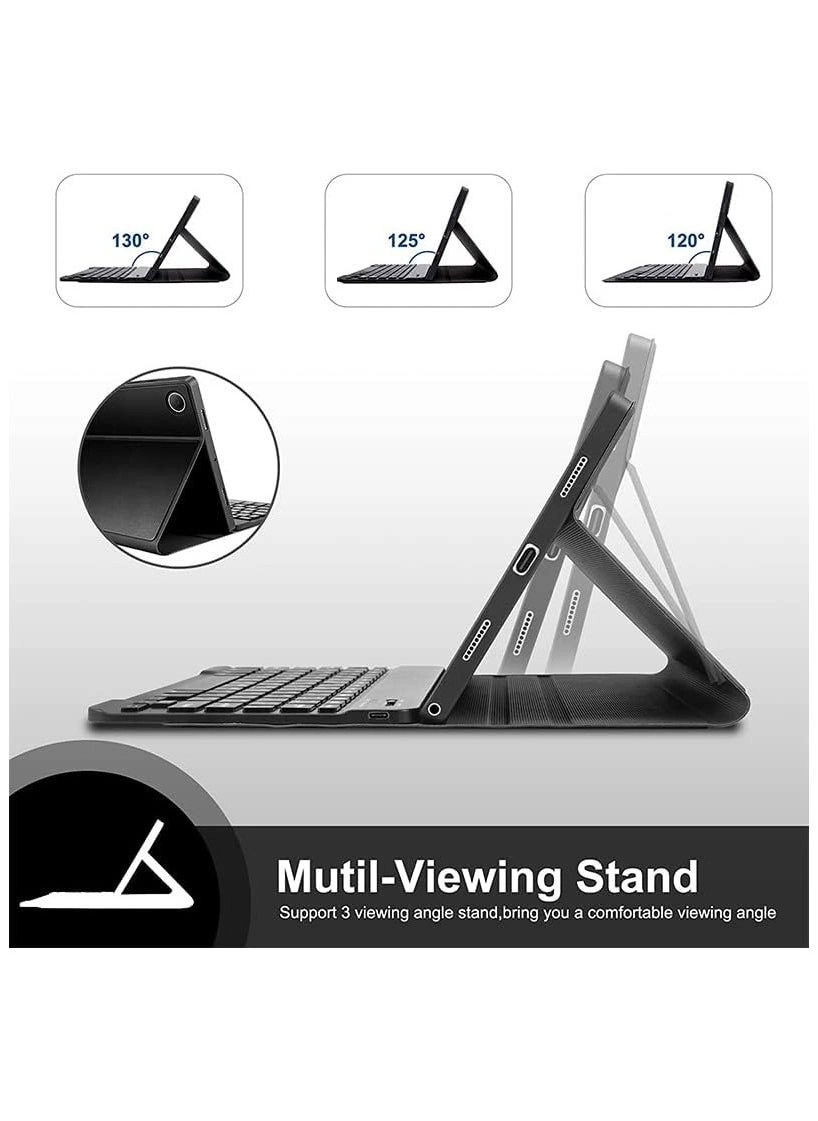 Keyboard Case with Removable Bluetooth Keyboard and Trackpad Mouse for Pad X9 11.5-inch (2023)