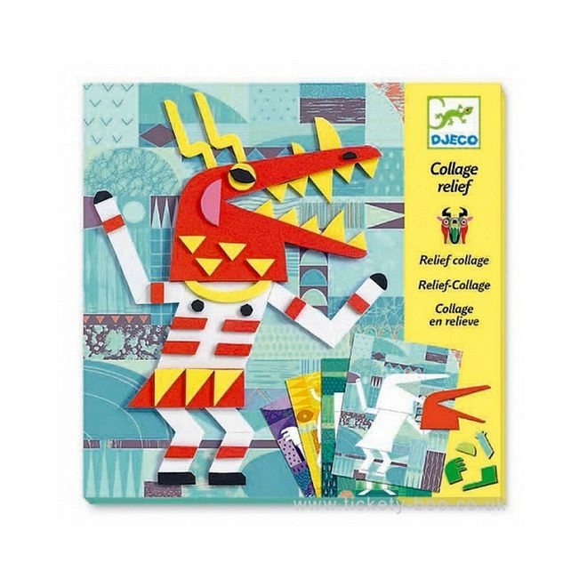 Monster Gallery Collage Craft Set - 5+ years 19 pieces