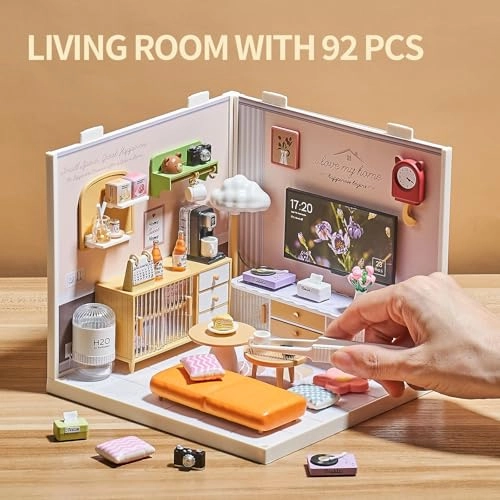DIY Craft Kit - Miniature Living Room 1:20