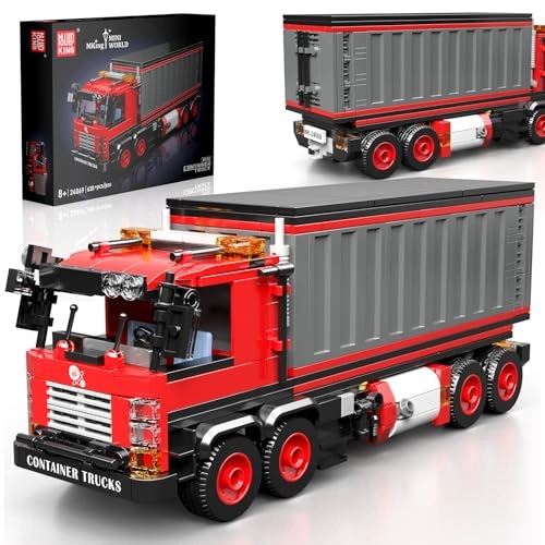 Container Truck - 630 Pieces Red