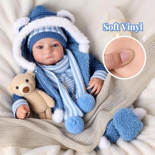 Reborn Baby Doll - 17Inch Vinyl Boy Ages 3+