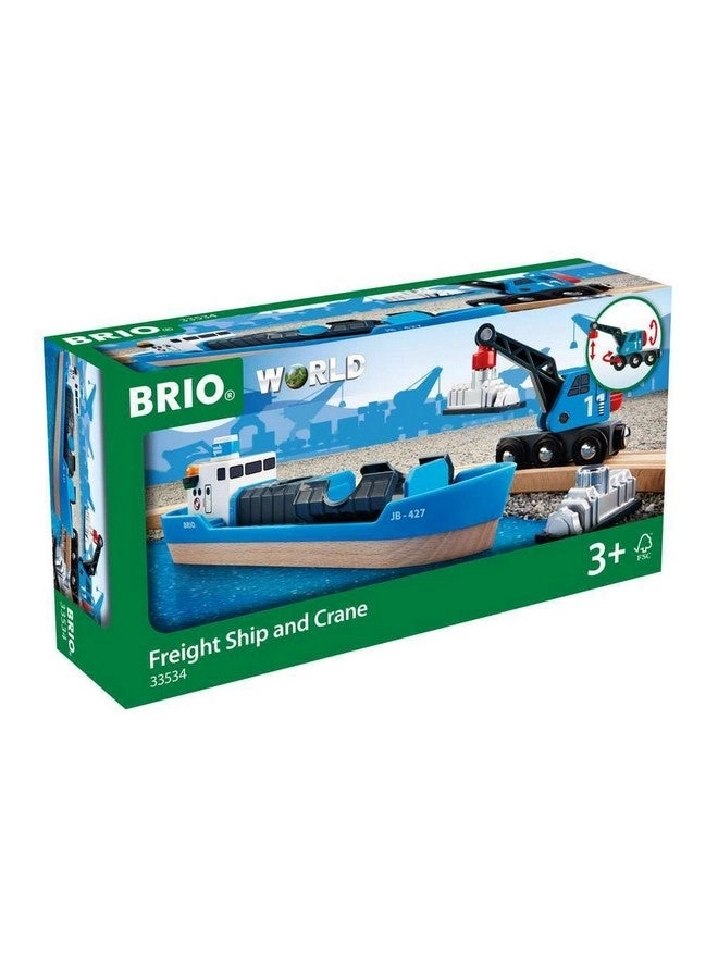 BRIO 33534 Container Ship and Crane Wagon - 3+ Years 4.0 piece(s)