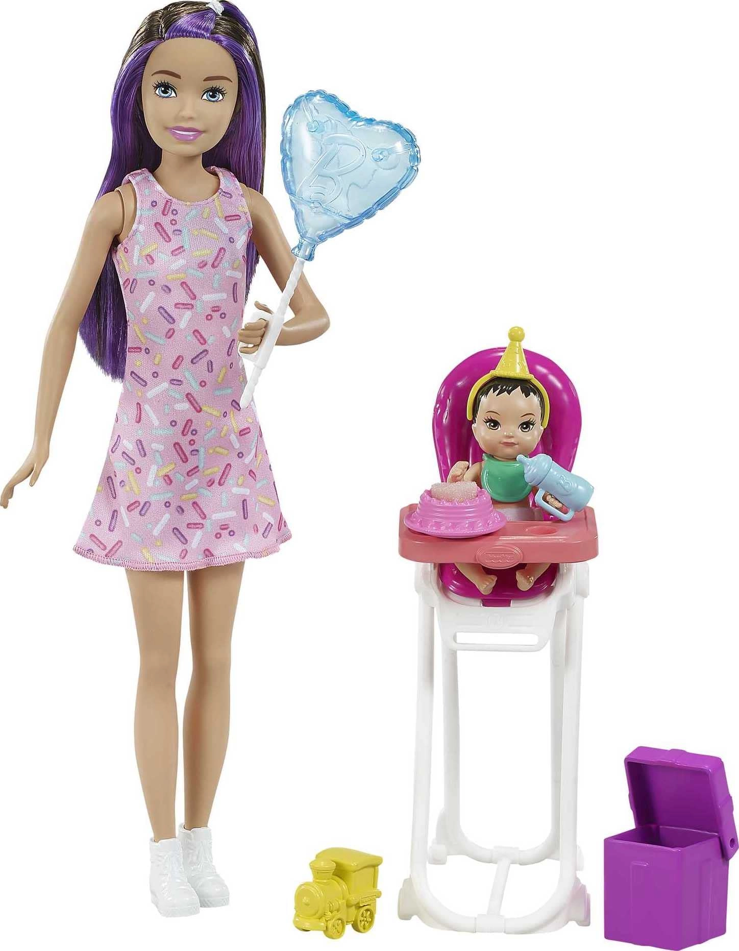 Barbie Skipper Babysitters Inc Dolls and Playset - Multicolor 7 piece(s)