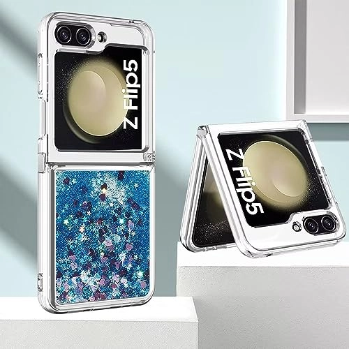 Sparkle Floating Liquid Case - Polyurethane Silicone for Samsung Galaxy Z Flip 5