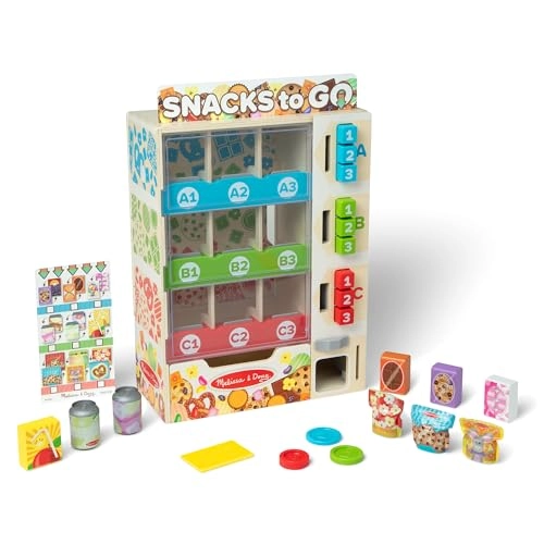 Wooden Vending Machine Playset - 16 pcs (681147002609)