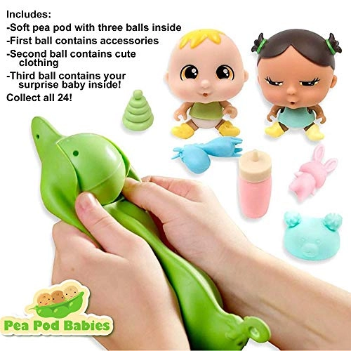 Pea Pod Babies - Set of 4 Collectible Mystery Surprise Ages 3+ Bundle