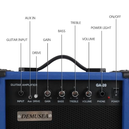 20W Pro Electric Guitar Amplifier - 5-inch Headphone jack