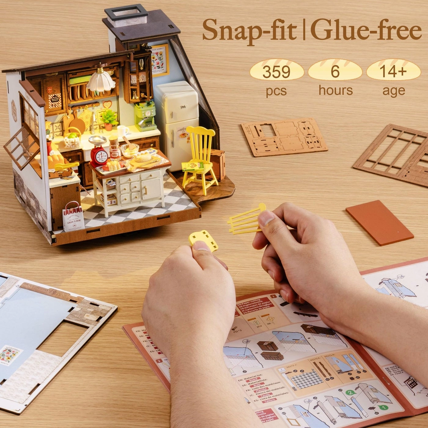DIY Miniature Dollhouse Kit - Halloween/Christmas 1:20